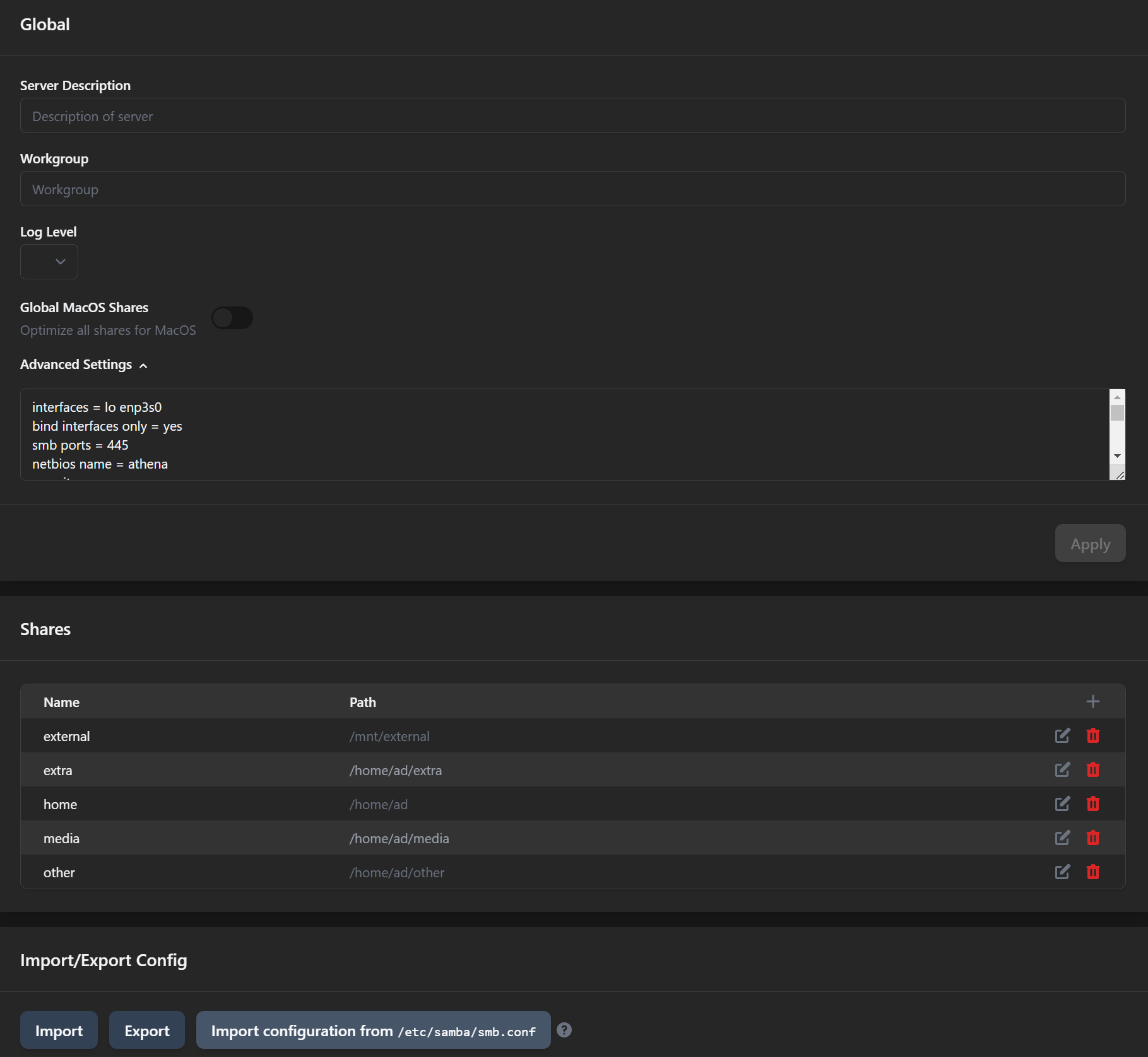 Cockpit File Sharing