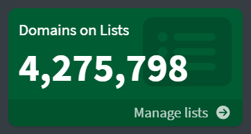 Over 4 million domains on lists in Pi-Hole.