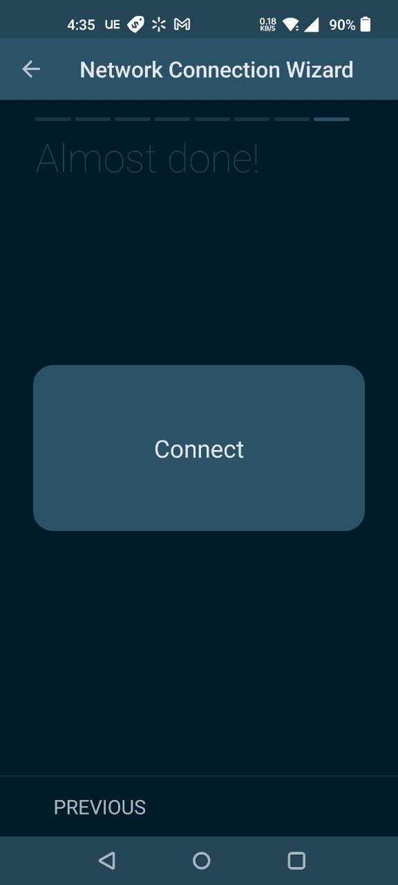 Connect button.