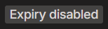 Tailscale node showing expiry disabled badge.